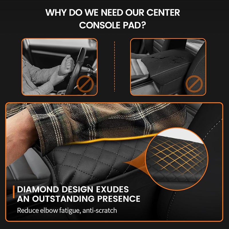 Rilsen Custom Fit for Center Console Cover Honda CRV 2017-2022 Armrest Cover Center Console Pad Interior Accessories Car Armrest Seat Box Cover Protector - Image 3